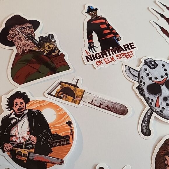 Horror Movie Sticker Decals Serial Killer Variety Pack D Freddy Kreuger NEW - Picture 4 of 10